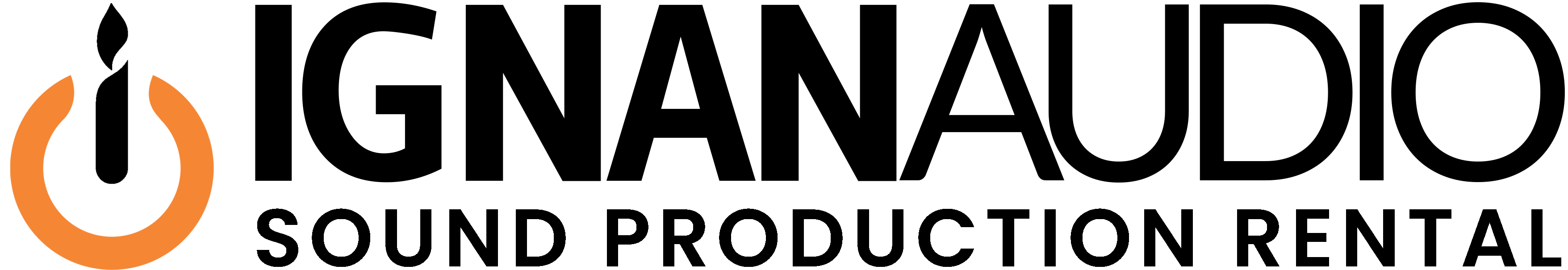 Primary logo IGNAN Audio — PNG dark